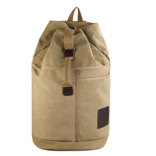 Imagen 2 del producto Mochilas deportivas de viaje de gran capacidad, equipaje masculino, bolso de hombro tipo Bombonera de lona, bolsas de lona para senderismo, mochila para hombre al aire libre