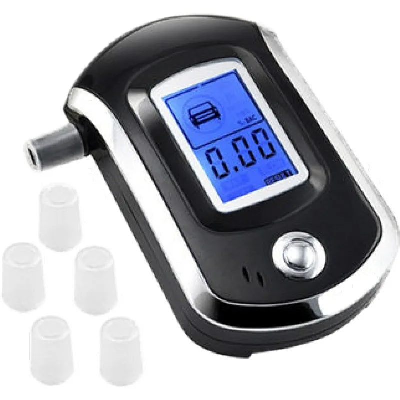 

2021 Portable Handheld Professional Digital Breath Alcohol Tester Breathalyzer AT6000 alcohol breath tester alcohol detector