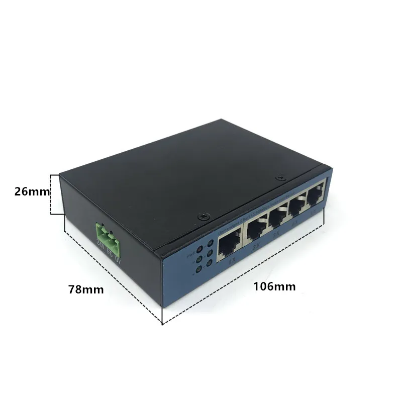 Módulo de interruptor Ethernet industrial no gestionado, placa PCBA, puertos de detección automática OEM, placa PCBA, placa base OEM, 5 puertos, 10/100M