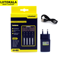 LiitoKala Lii-402 Lii202 Lii-S2 LiiS1 18650 charger suitable 26650 18500 21700 3.7V Li-ion 3.2V LiFePO4 1.2V NiMH AA AAA battery