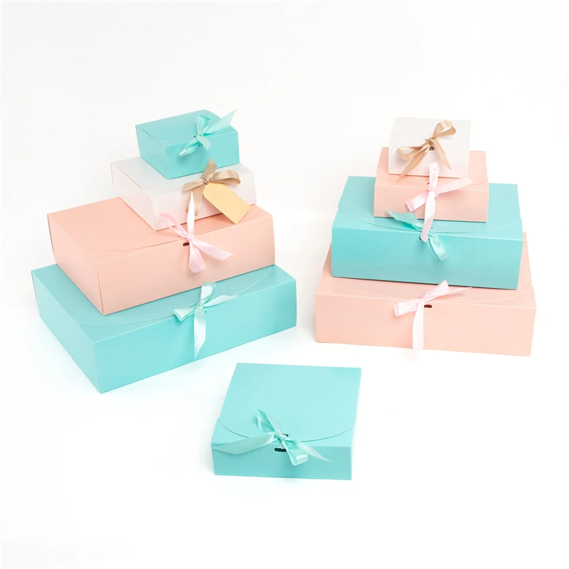 StoBag 5 Stück weiß/rosa Geschenkbox für Hochzeit, Geburtstag, Party, Gastgeschenke, Kleidung, Aufbewahrung, handgefertigte Kekse, Verpackung, Unterstützung, individuelle Anpassung – Detail 10