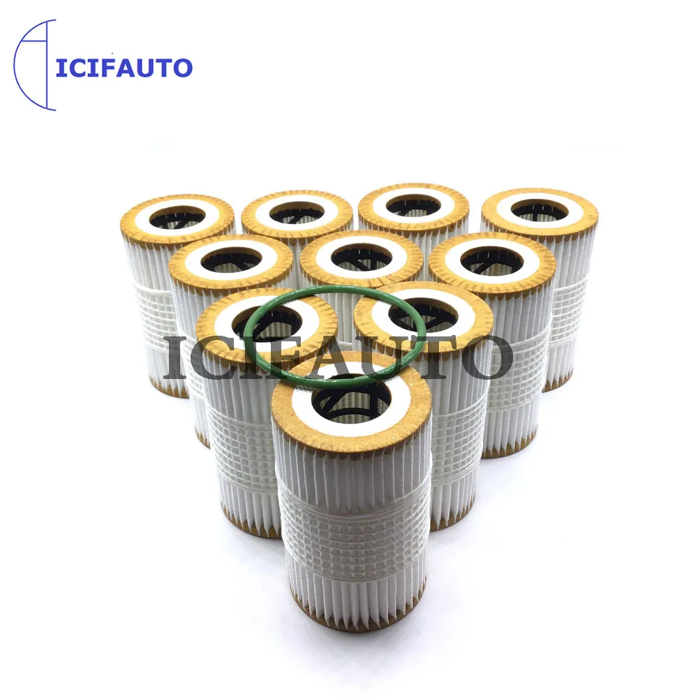 10 X New Engine Oil Filter with Gasket for Audi  A5 A6 A7 A8 Q7 3.0T 06E115562H 06E 115 562 H