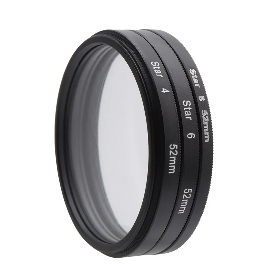 37 ~ 82mm 4 6 8 Point Star Filter Camera Lens Filter Star light for Canon Nikon Sony Pentax Olympus Fujifilm Tamron Sigma Lens