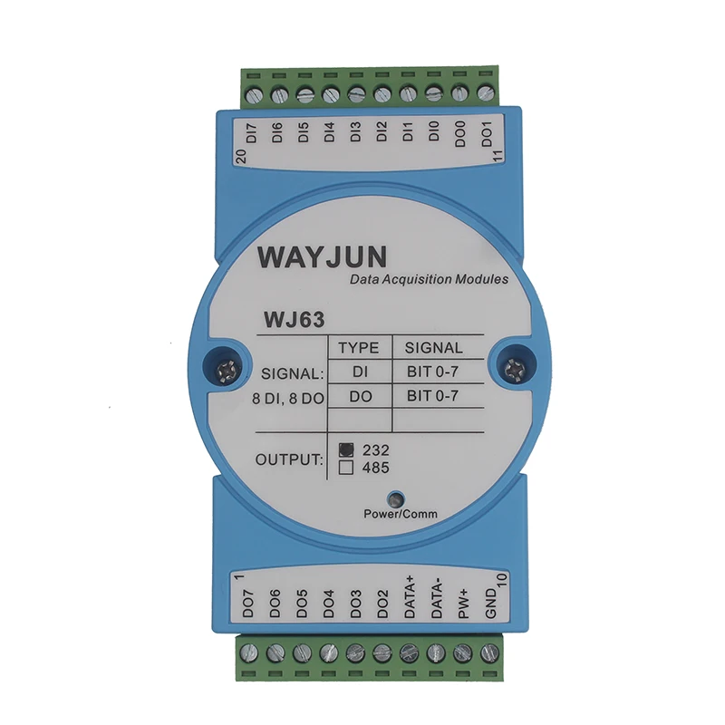 8-channel DI High-speed Counter Approach Switch Pulse Signal to RS-485/232 Acquisition Module Modbus RTU