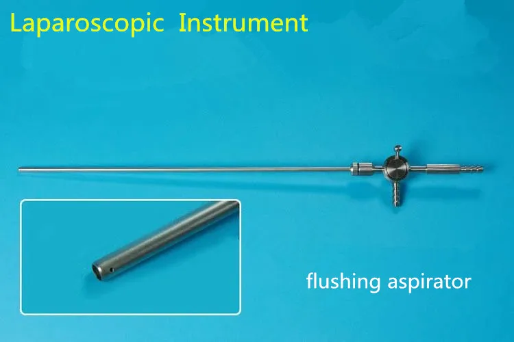 Thoracic laparoscopic surgery instrument flushing aspirator Push flusher Push flushing aspirator Removable flushing aspirator