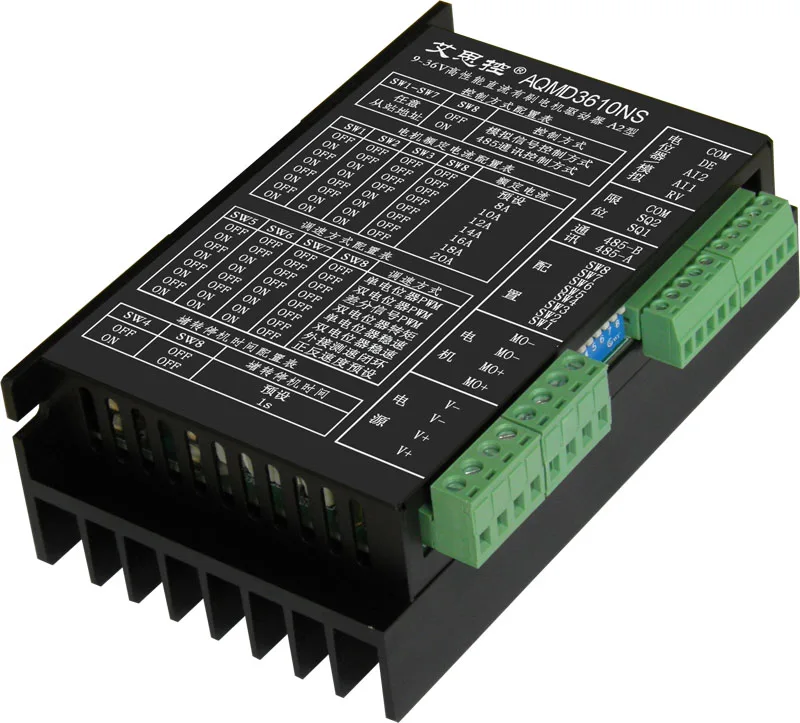 

AQMD3610NS-A 9-36V 10A Профессиональный драйвер двигателя постоянного тока