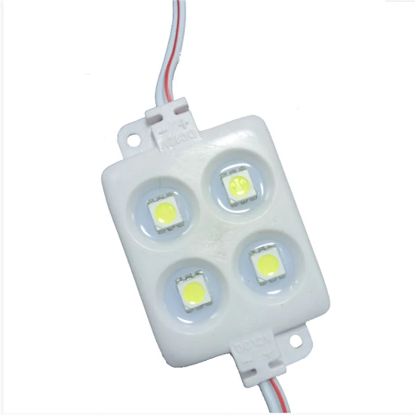 YANGMIN Free Shipping Outdoor Waterproof 12V 3000K OR 6500K 1W 5050Smd 4 Led Module For Sign Board