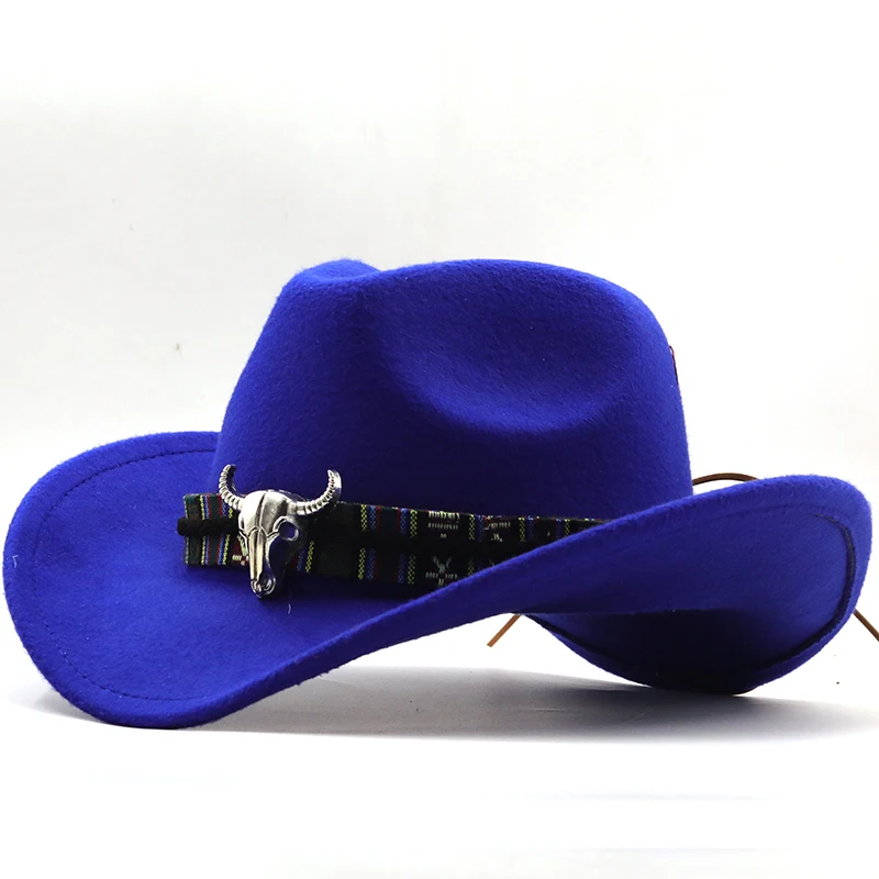 Neue Vintage Western Cowboy Hut Für Männer Breite Krempe Cowboy Jazz Kappe Mit Leder Gürtel Sombrero Kappe Vier Jahreszeiten