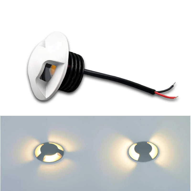 Luz Led empotrada para escalera, lámparas de aluminio de 3W, 220V, para decoración de pared del hogar, dormitorio, luz nocturna, iluminación interior