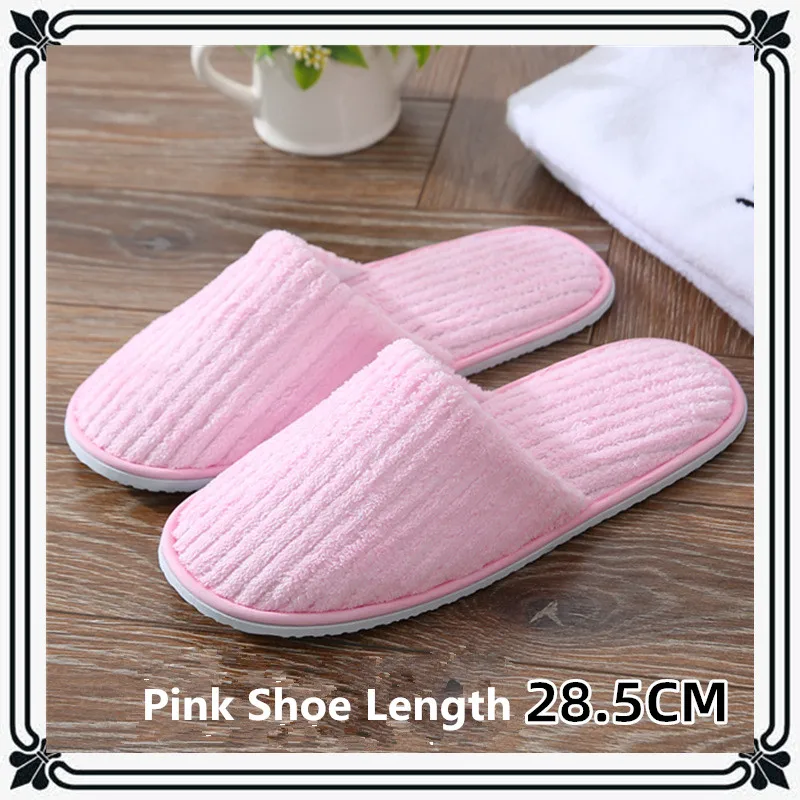 5 Pairs Winter Slippers Men Women  Hotel Disposable Slides Home Travel Sandals Hospitality Footwear One Size on Sale