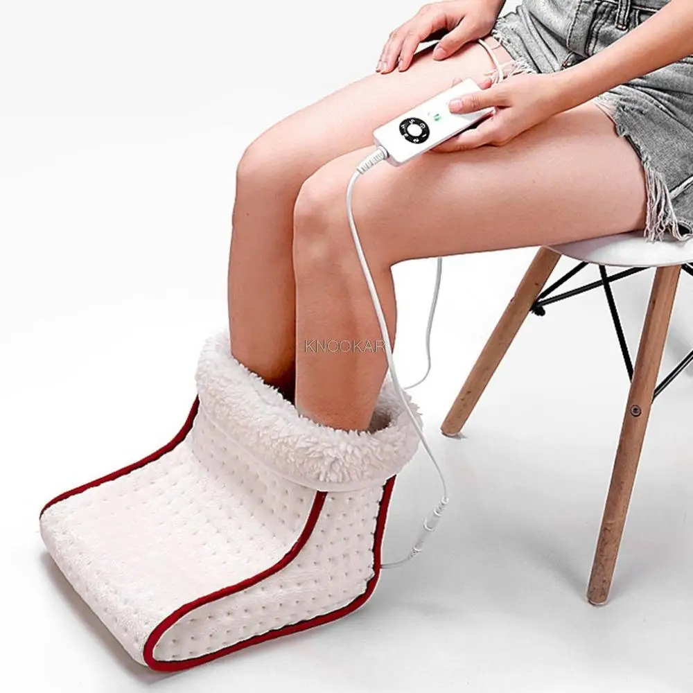 Heated Plug Type Electric Warm Foot Warmer Washable Heats Control Settings Warmer Cushion Thermal Foot Warmer  Gift