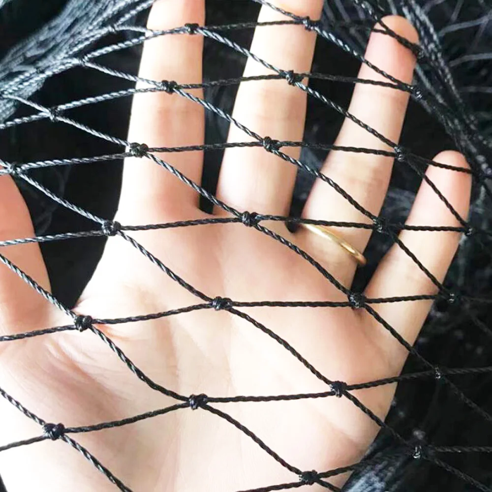 

Heavy Duty Black Garden Net Bird Netting Chicken Fence Mesh for Poultry Aviary Pens Chicken Pen to Anti Bird Deer Cat Dog Hawk