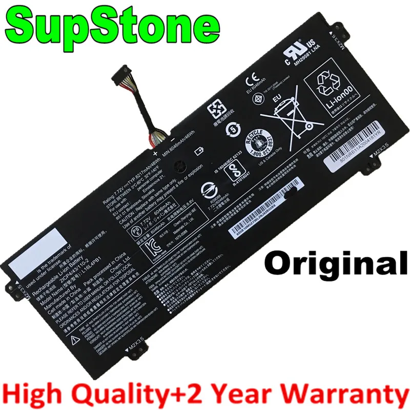 Supstone Original Novo L16l4pb1 L16c4pb1 L16m4pb1 Bateria do Portátil para Lenovo Yoga 72013ikb80x60050ge 730-13ikb91c 81ct007yge