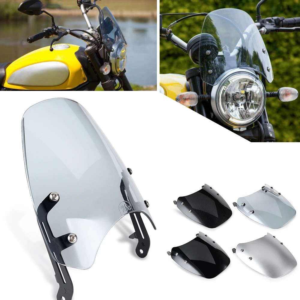 Motorcycle Headlight Fairing Windshield For Triumph Bonneville T100 T120 T 100 Wind screen Windscreen For Triumph Thruxton 900