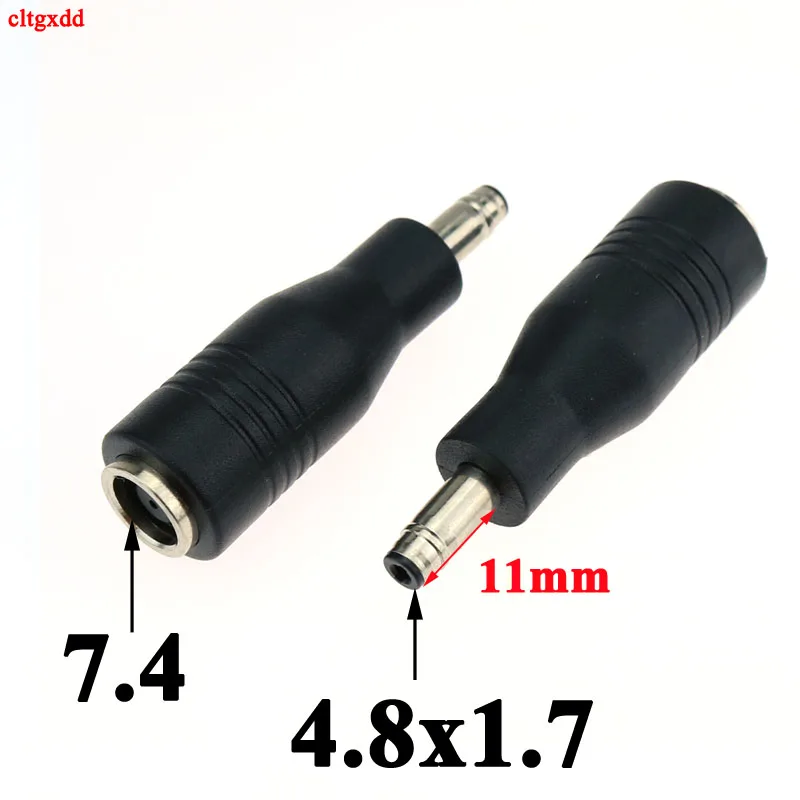 1X DC 7.4 x 5.0 mm 7.4*0.6 female to 7.4*5.0 4.5*0.6 4.8*1.7mm 5.5*2.1/5.5x2.1mm male jack for HP DELL laptop power adapter plug