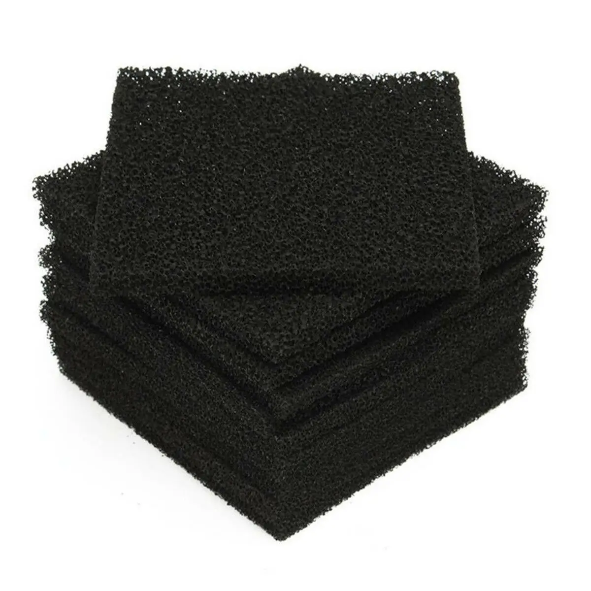 10Pcs/lot Universal Black Activated Carbon Foam Sponge Air Filter Impregnated Sheet Pad Filter Sponge 12.8 * 12.8cm High Quality