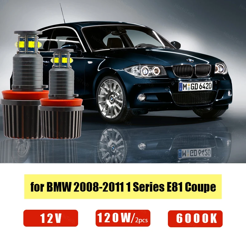 

LED Marker IP65 6000K High Power 2800LM LED Angel Eyes Marker 120W for BMW 2008-2011 1 Series E81 Coupe