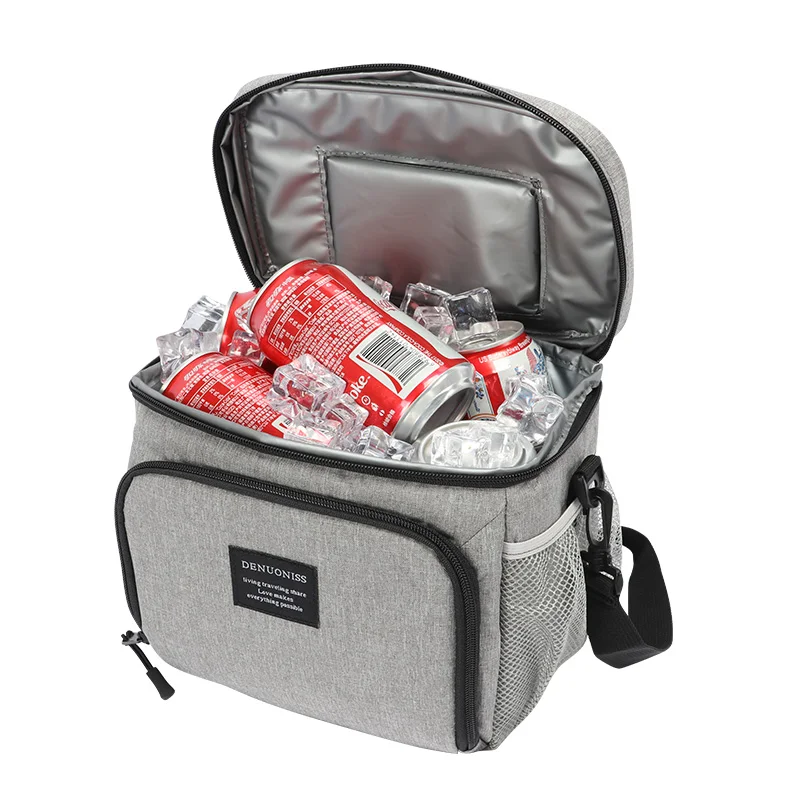 DENUONISS New Waterproof Beer Cooler Bag Oxford Insulation Refrigeration Bag Ice Bag Leakproof Square Cooler Bag Sac Isotherme