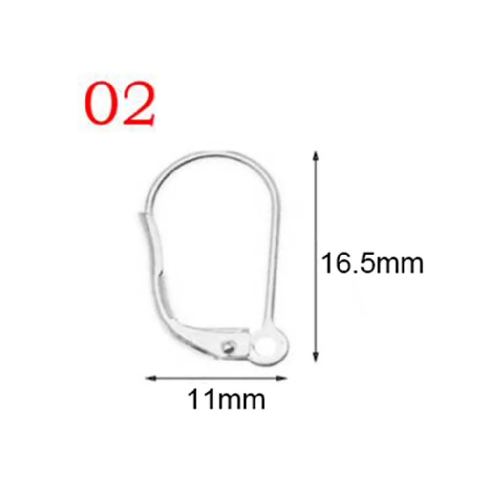 50 stücke Edelstahl Schmuck Französisch Ohrring Haken Erkenntnisse Wasserdichte Ohr Haken Ohrringe Verschlüsse Für DIY Schmuck Machen