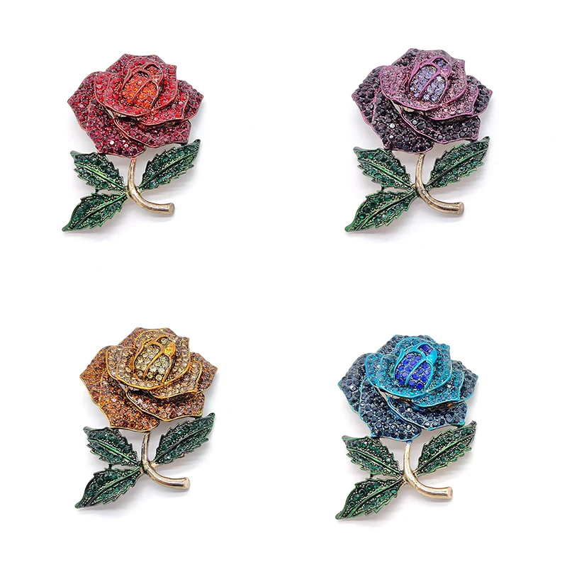PD BROOCH Sweater Apparel Micro-inlaid Rhinestone Delicate Corsage Mother's Day Gift Enamel Pins Brooches for Women Jewelry
