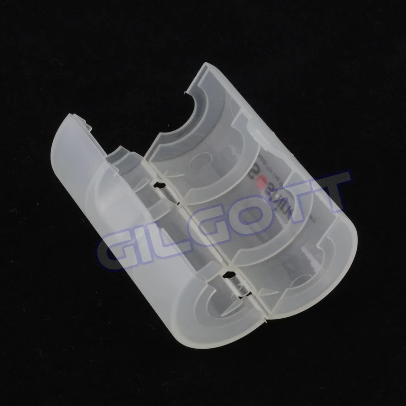 1 قطعة x AA إلى C حجم مهايئ بطارية بطاريات حامل محول شل الغلاف