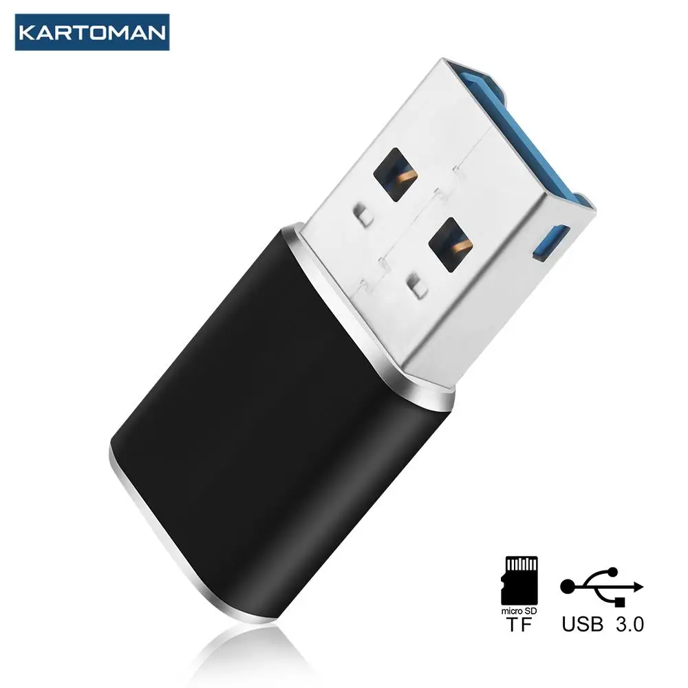 KARTOMAN aluminium Mini usb 3.0 czytnik kart pamięci dla TF micro SD komputer pc laptop