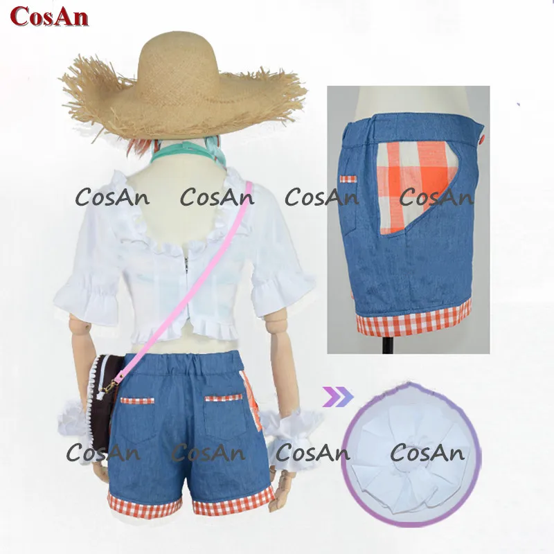 Hot Anime Vtuber Hololive Takanashi Kiara Cosplay Costume Cute Daily Waer Uniform Activity Party Role Play Clothing Custom-Make