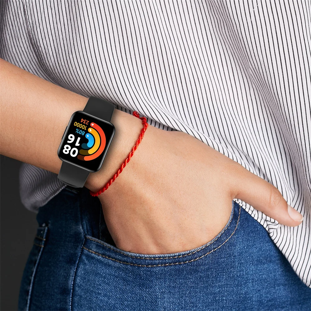 BEHUA حزام الساعات ل شاومي Redmi ساعة 2 لايت SmartWatch المعصم الفرقة مع غطاء سيليكون سوار ل Redmi Horloge 2