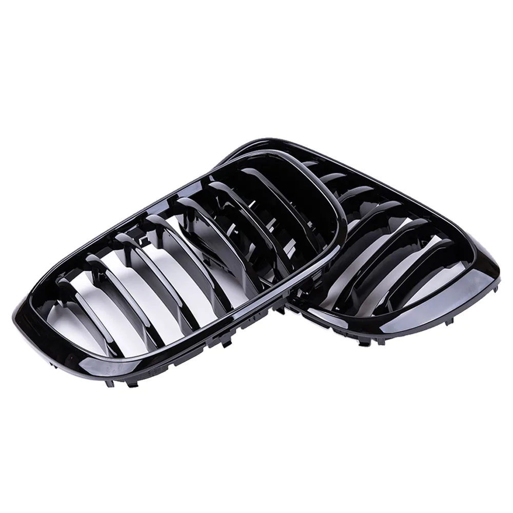 Grille de rein avant de voiture pour BMW3 4 bery tage, pare-chocs noir brillant 256, grilles de course, G01, G02, G08, 2018-2021, ligne unique 1 lamelle