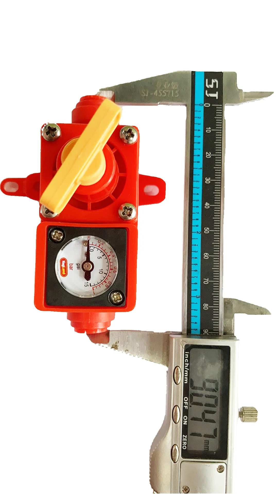 KEGLAND DUOTIGHT - BLOWTIE 2 SPUNDING VALVE /PRESSURE RELIEF WITH INTEGRATED GAUGE 0-15PSI