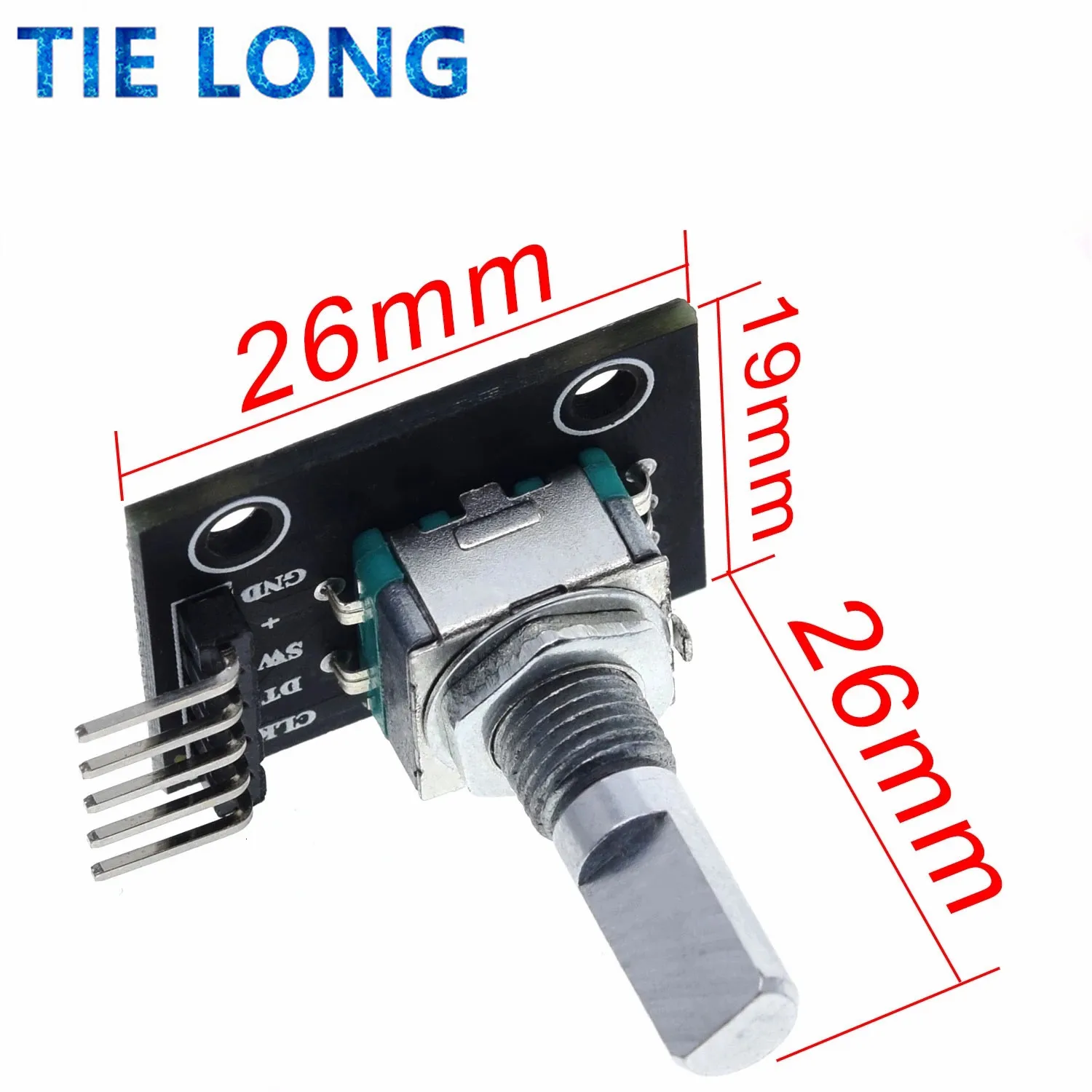 Tielong 360 Graden Rotary Encoder Module Voor Arduino Brick Sensor Schakelaar Development Board KY-040 Met Pins