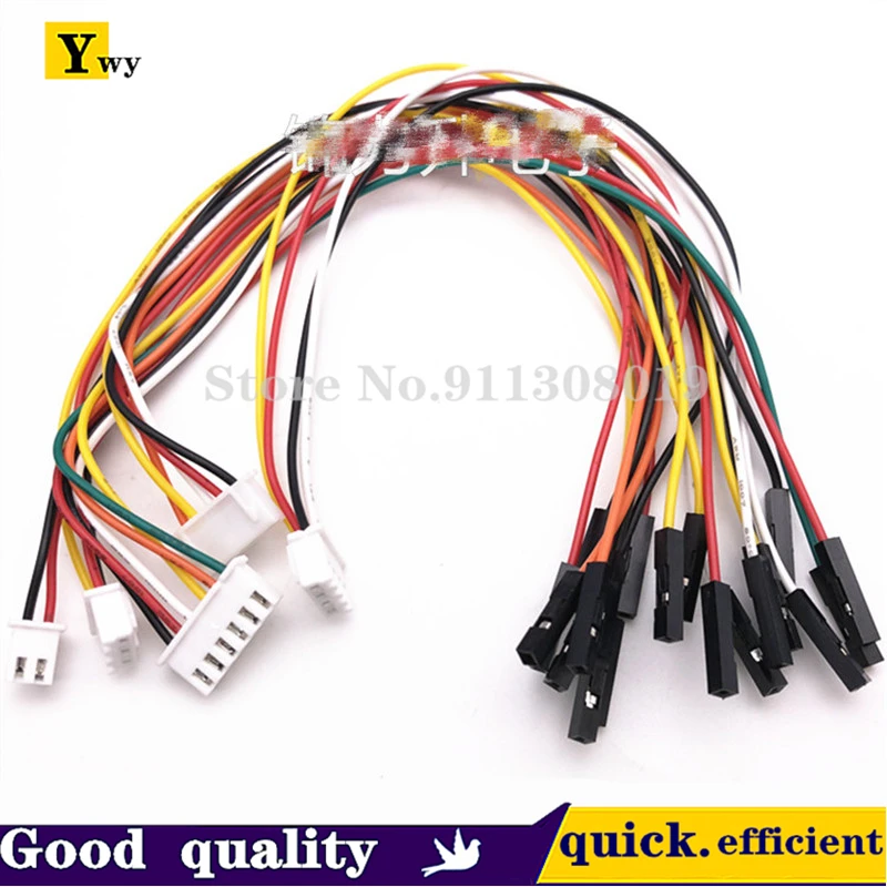 10PCS XH2.54 pitch to DuPont 1P terminal line sensor cable PCB board plug-in line 2.54mm pitch 2P3P4P5P6P  20CM