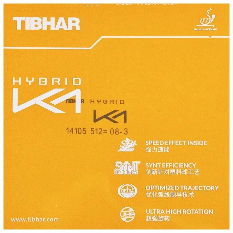 TIBHAR HYBRID K1 / K1 PLUS Klebrige Vorhand Offensive Pickel Im Tischtennis Gummi Ping Pong Schwamm – Detail 7