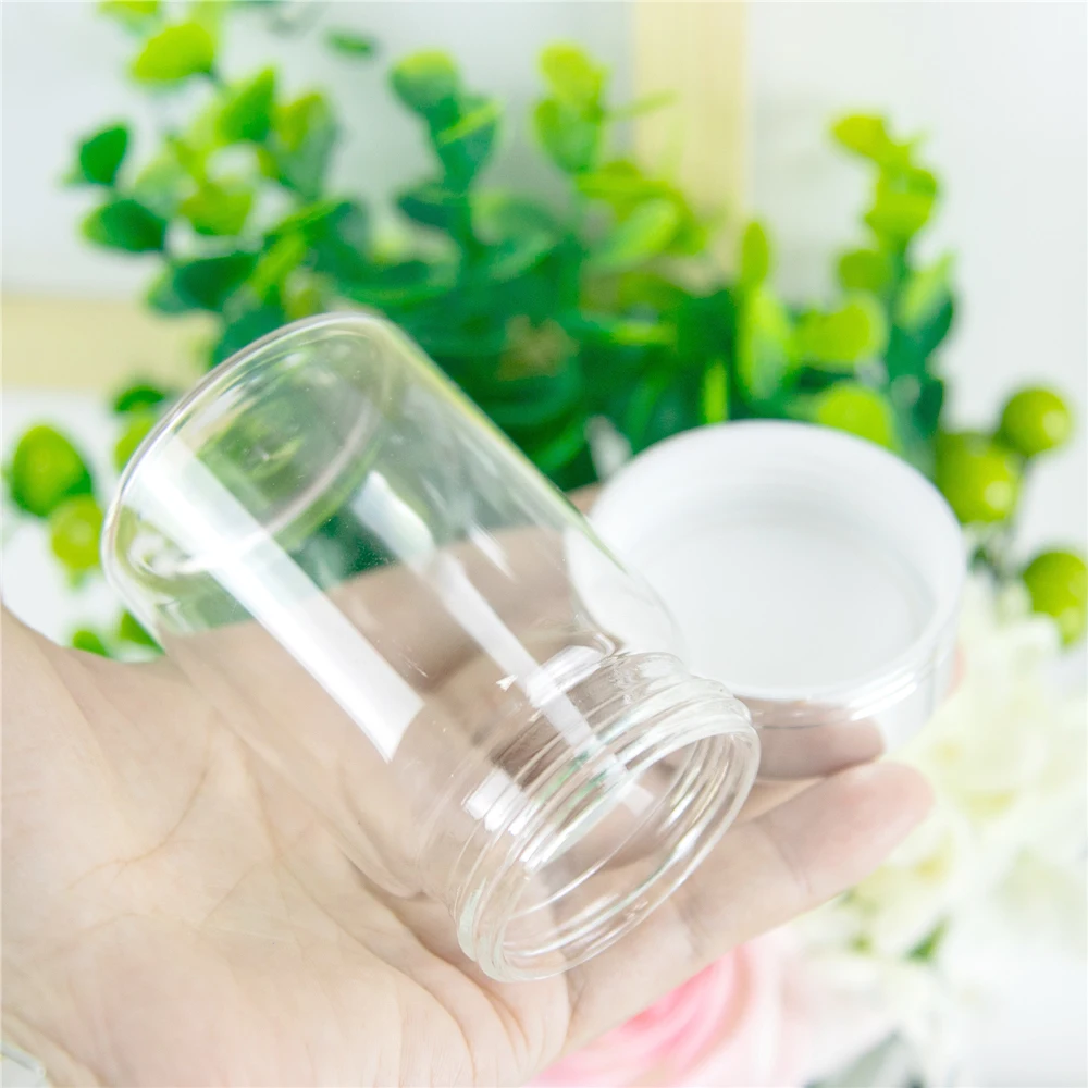 

24Pcs 80ml Cute Hyaline Glass Bottles Screw Plastic Cover with Silver Tangent Wishing Craft Vials Cosmetic Empty Jars