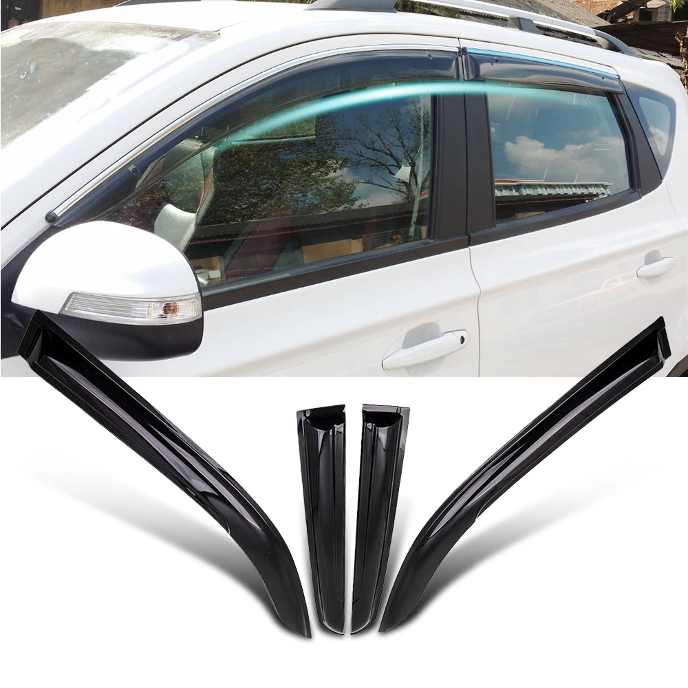 MAXPEEDINGRODS Side Window Visors Weathershields for Toyota Hilux 2015 2016 2017 2018 2019 Wind Rain Guard