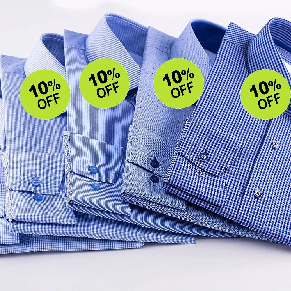 2021 New Trend 500 PCs/Roll Adhesive Labels 10% Percent Off Stickers Hot Green With Black Lettering 2 Inch For Store Promotion