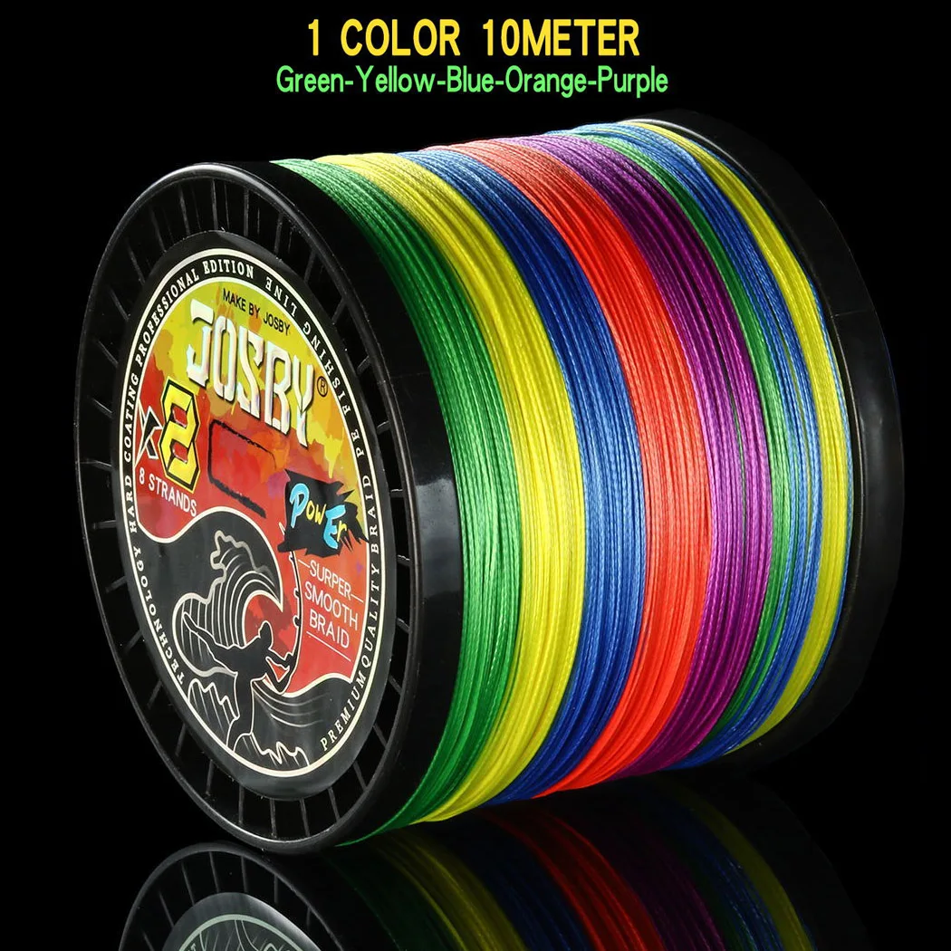 JOSBY New 8 Strands PE Briad Fishing Line 1000M 500M 300M 100M Japan Multifilament Wire Carp Tool