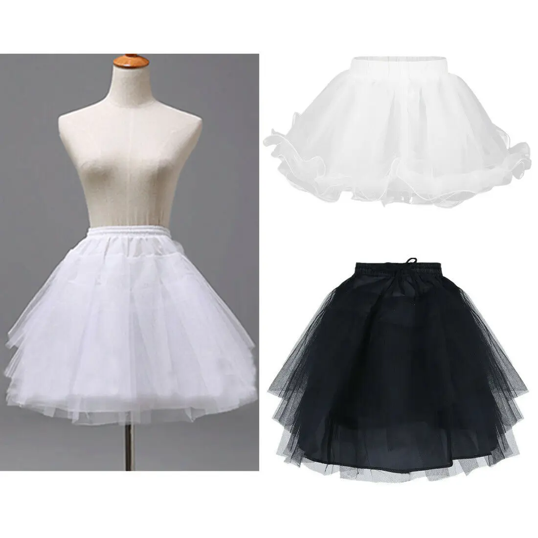 Flower Girls Dress Petticoat Wedding Dress' Underskirt Crinoline Slips Vintage