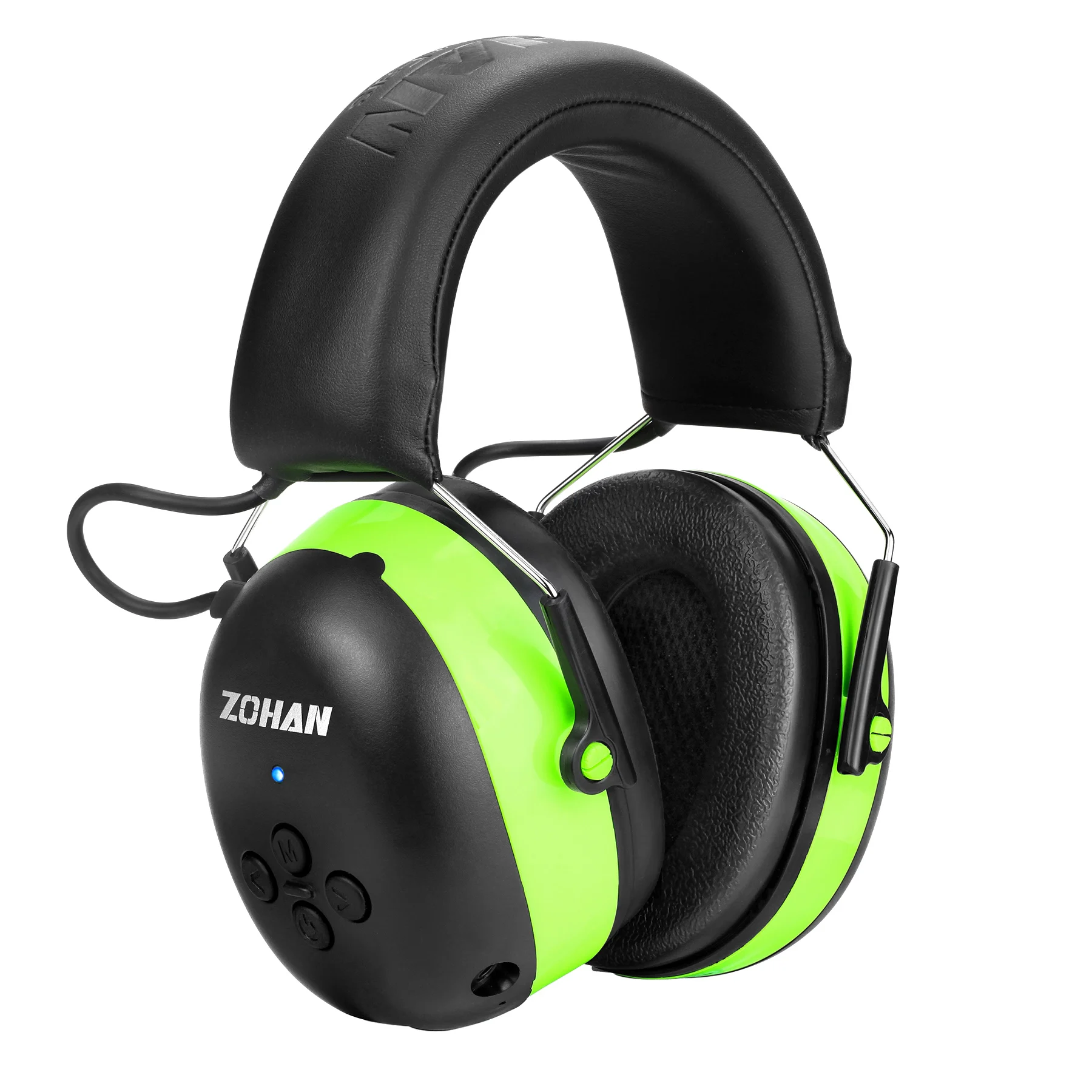 Zohan proteção auditiva bluetooth fone de ouvido earmuffs 5.0 fones de ouvido segurança redução