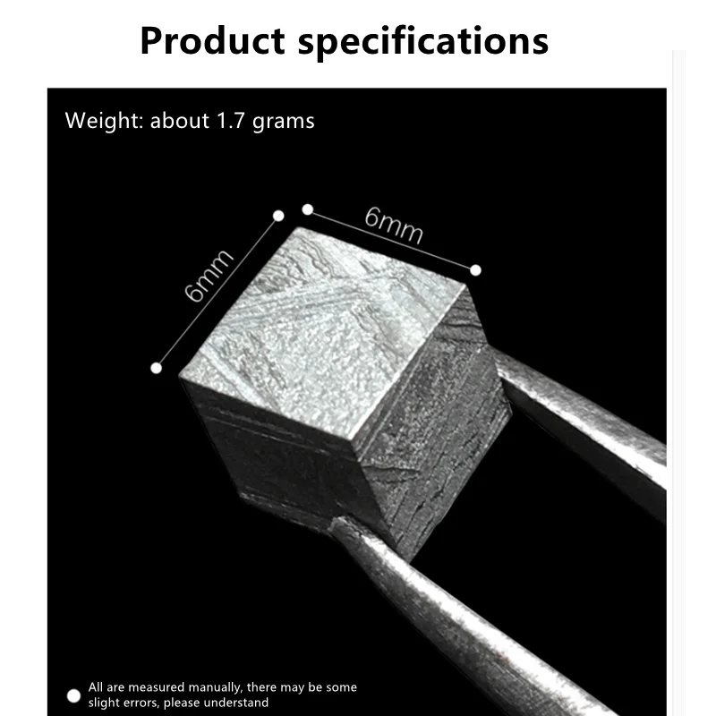 Sweden M meteorite meteorite cube sky iron energy can be DIY collection meteor small ornaments