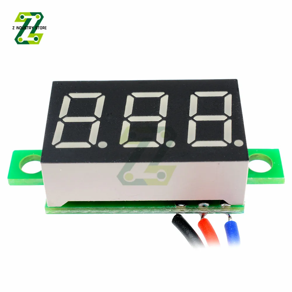 0.36\'\' Ammeter Voltmeter 3 Bit Digital Voltmeter Ammeter LED Display Panel Voltage Current Detector Tester Meter DC 5-30V