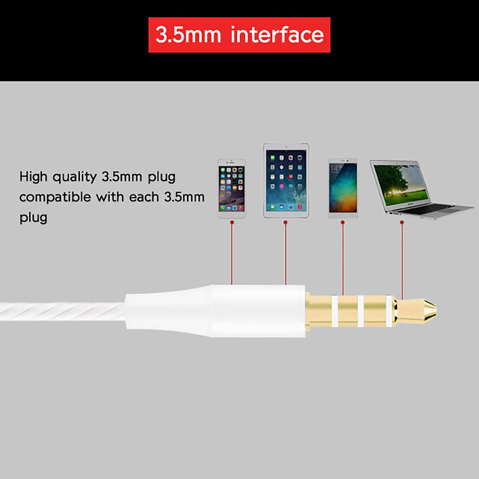 Auriculares intrauditivos con micrófono, con cable y micrófono, para Samsung y iphone