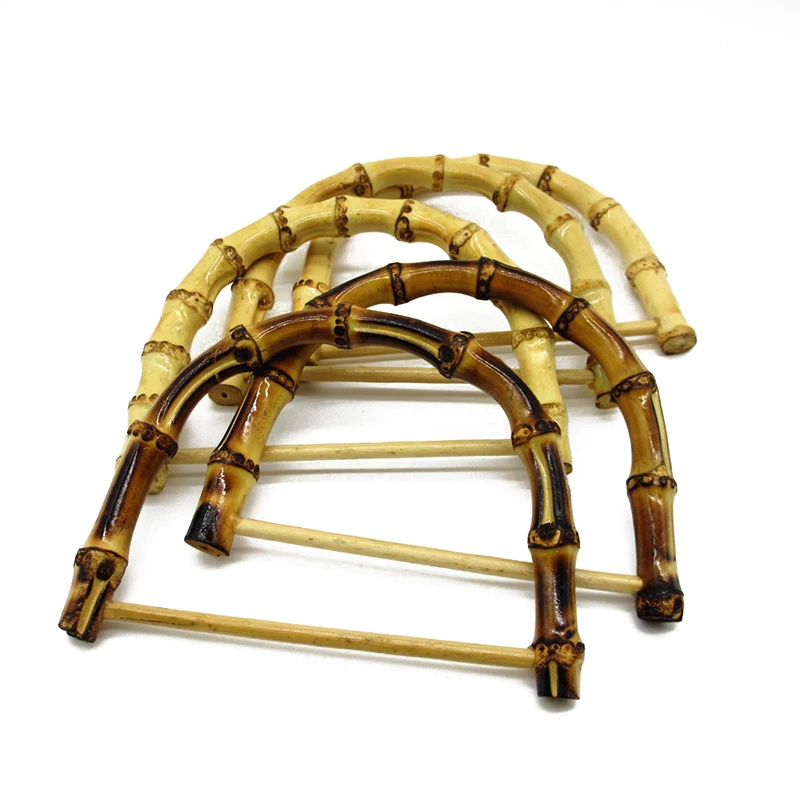 1PC D/Round shape Bamboo Handle for Handbag Handmade DIY Tote Purse Handle Frame Making Bag Hanger