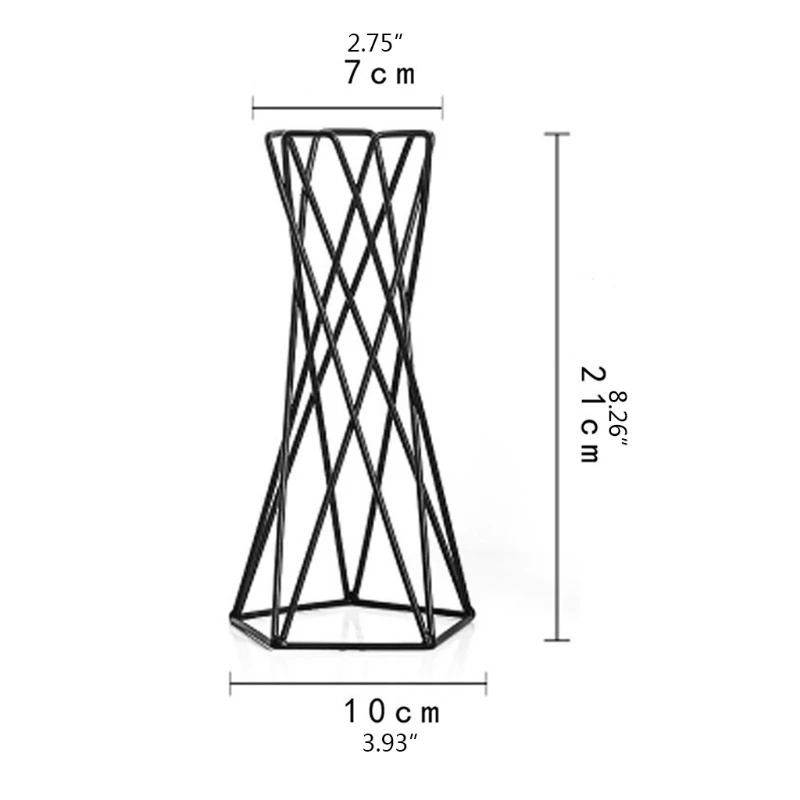 

G32A Nordic Air Plant Holder Metal Flower Pot Stand Geometric Iron Tillandsia Holder