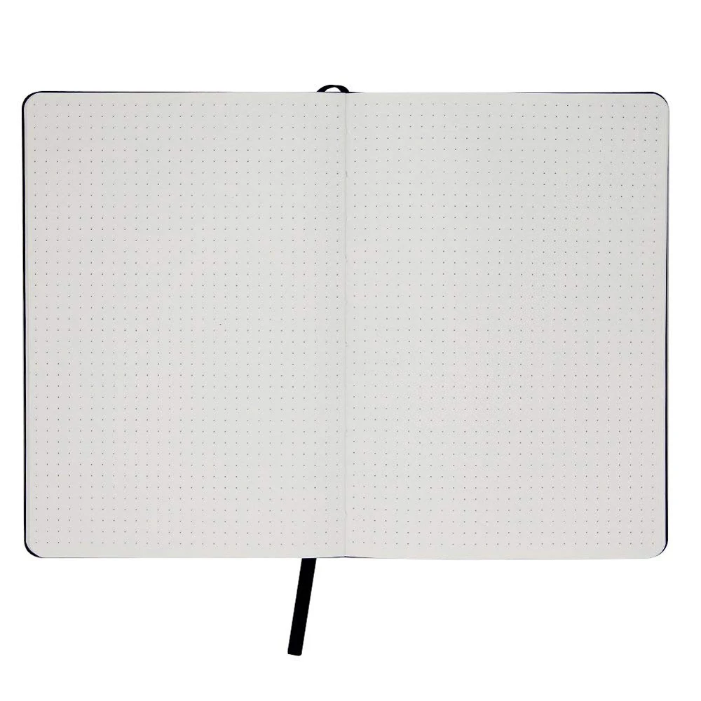 Cheap Little Defective Thick Paper Diary Planner Agenda 160GSM Dot Grid Journal Notebook With Elastic Strap