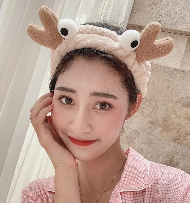 2027 Süßes Make-up Gesichtswasch-Turban-Stirnband für Frauen und Mädchen, Haarwasch-Stirnbänder, Accessoires, Make-up-Haarband, Kopfschmuck, Scrunchie – Detail 7