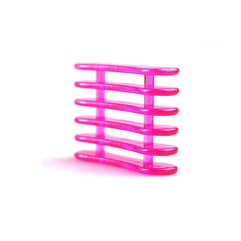 Suporte de plástico para pincel em gel uv 1 peça, rosa, acrílico, arte em unhas, acessórios de manicure, suporte para ferramentas de maquiagem