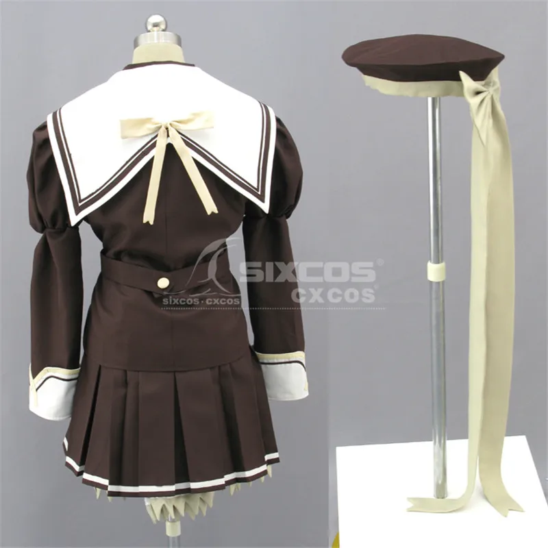 Game New Arrival  SHUFFLE Cosplay Costume Girl's Winter Brown Uniform Skirt Suit  Female Role Play Clothing Custom-Make Any Size