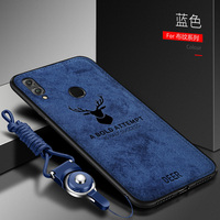 For Huawei Honor 8X 8C Case Soft Silicone+Hard fabric Deer Slim Protective Back Cover Case for huawei honor 7X 6X 9X phone shell