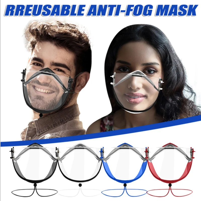 Universal Transparent Face mask for Deaf masks mascarillas Deafs Unisex Mouth mask Reusable face covering shields for Expression